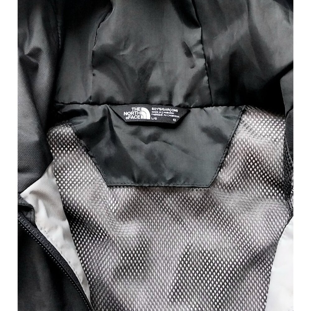 The North Face Antora Dryvent Waterproof Hooded Jacket Gray Black Boys Large 12 - Picture 5 of 7